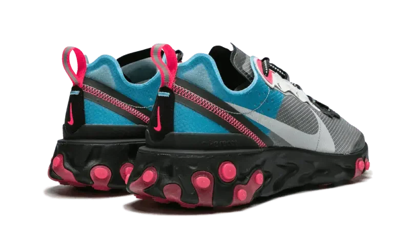Nike React Element 87 Blue Chill Solar Red
