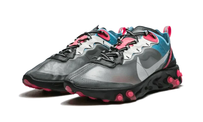 Nike React Element 87 Blue Chill Solar Red