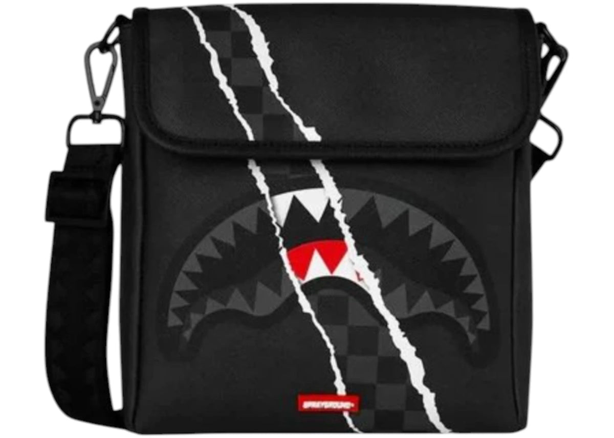 Sprayground Rip Unisex Camo Sling/Messenger Bag Grey/Black -1