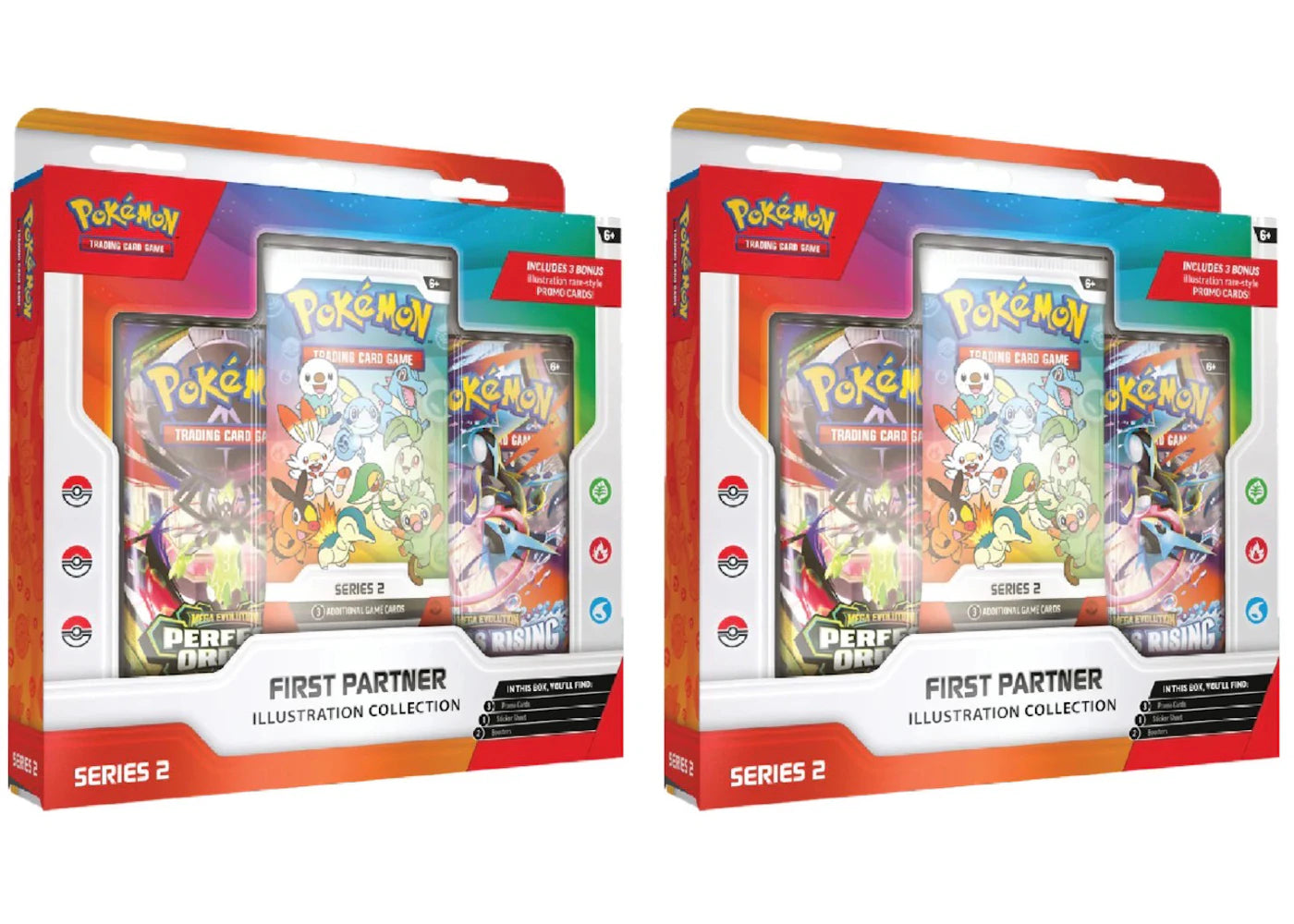 2026 Pokémon Mega Evolution First Partner Illustration Collection Series 2 2x Lot -1