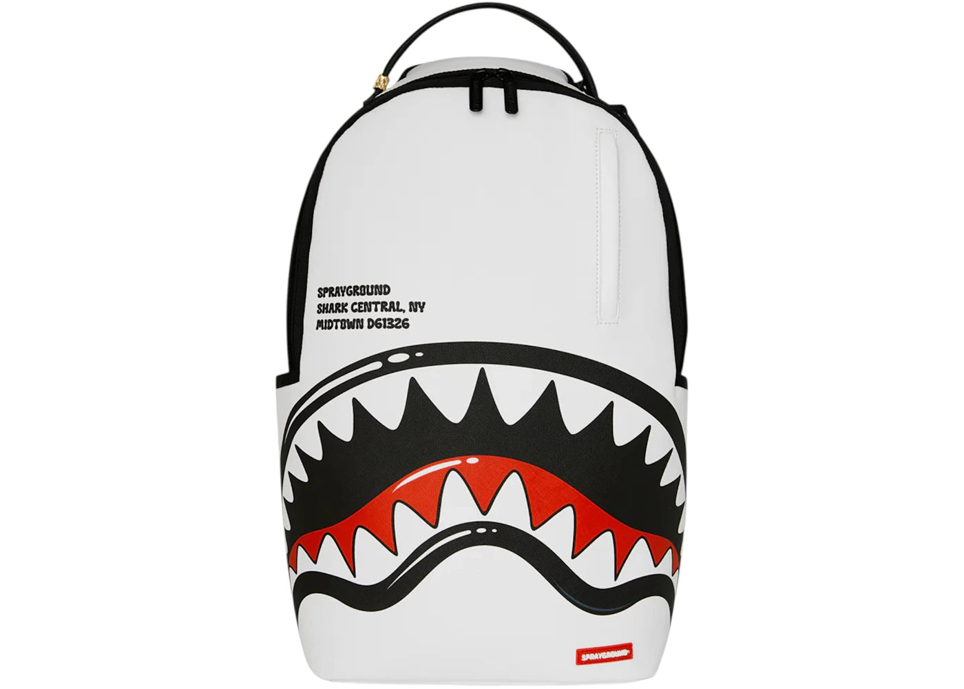 Sprayground Shark Central Bubble Shark Backpack White -1