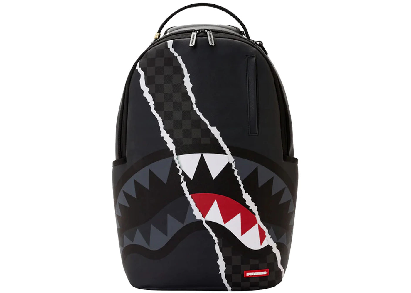 Sprayground Center RIP Revealing Gray Check Backpack Multicolor -1