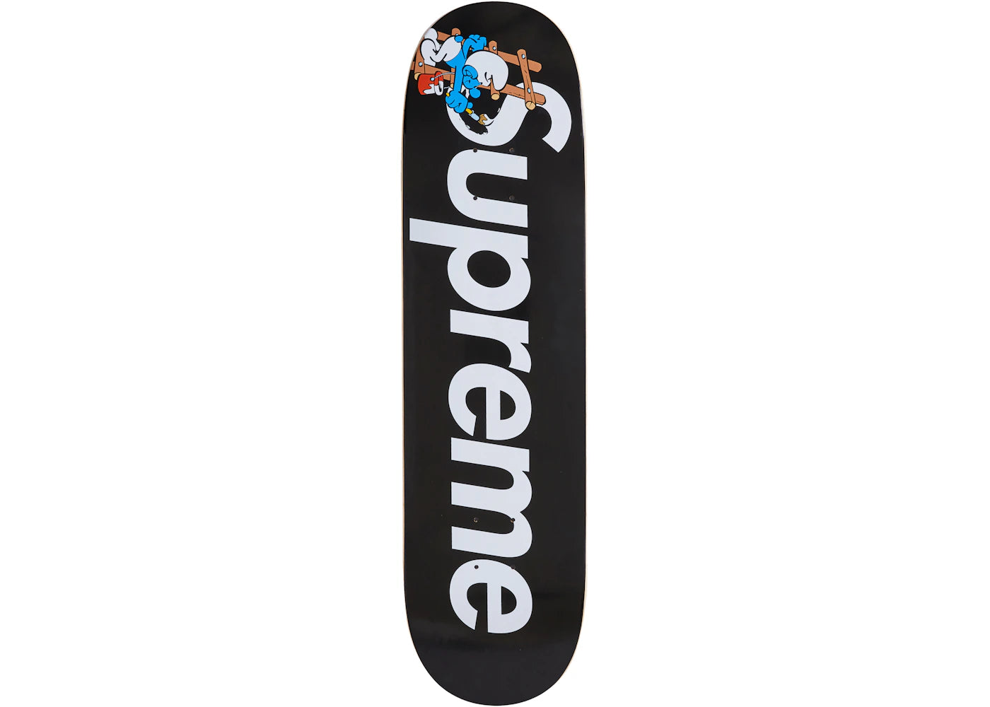 Supreme Smurfs Skateboard Black -1