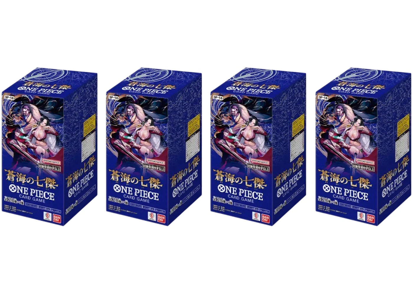 2025 Bandai One Piece The Azure Sea's Seven (OP-14) Booster Box (Japanese) 4x Lot -1