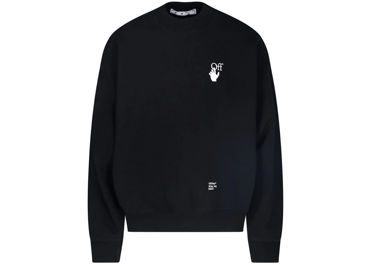 OFF-WHITE Caravaggio Saint Jerome Writing Arrows Sweatshirt Black -1