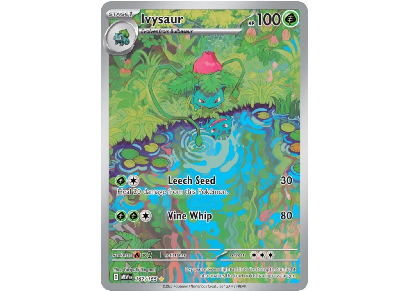 Ivysaur 2023 Pokémon Scarlet & Violet 151 Special Illustration Rare 151/167 Ungraded -1