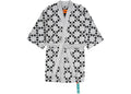 OFF-WHITE Arrow Pattern Bathrobe White/Black -1