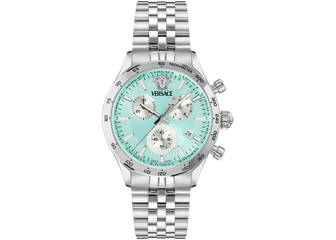 Versace Hellenyium Chrono Petite Bracelet VECFA0724 (Blue Sunray) -1