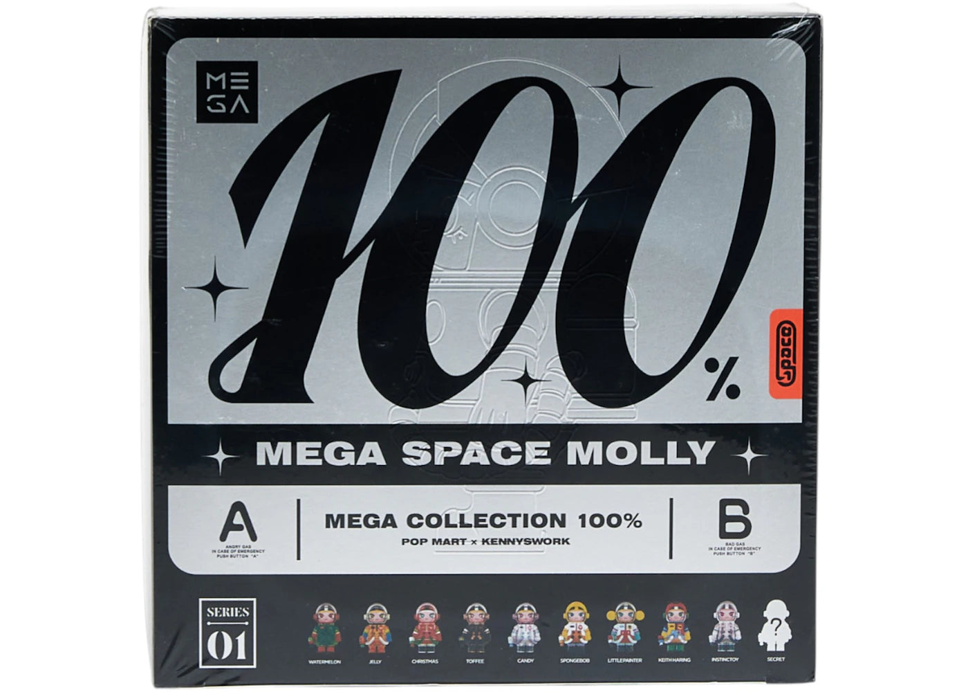 Pop Mart Mega Space Molly 100% Series 1 Sealed Case (9 Blind Box)-1