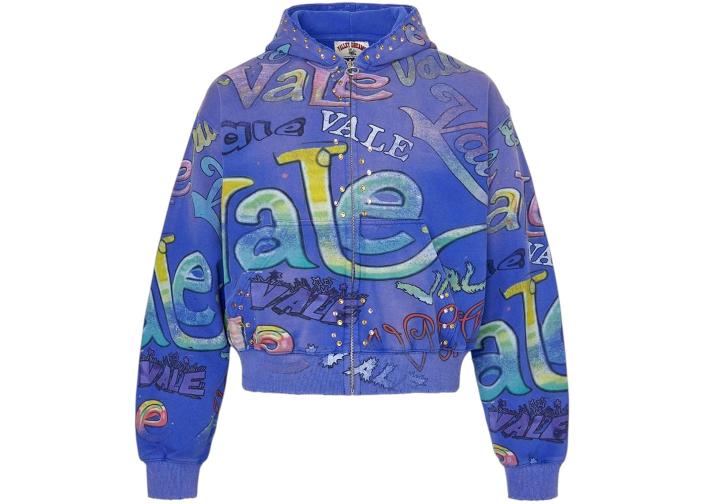 Vale Forever Iceberg Zip Up Hoodie Blue -1