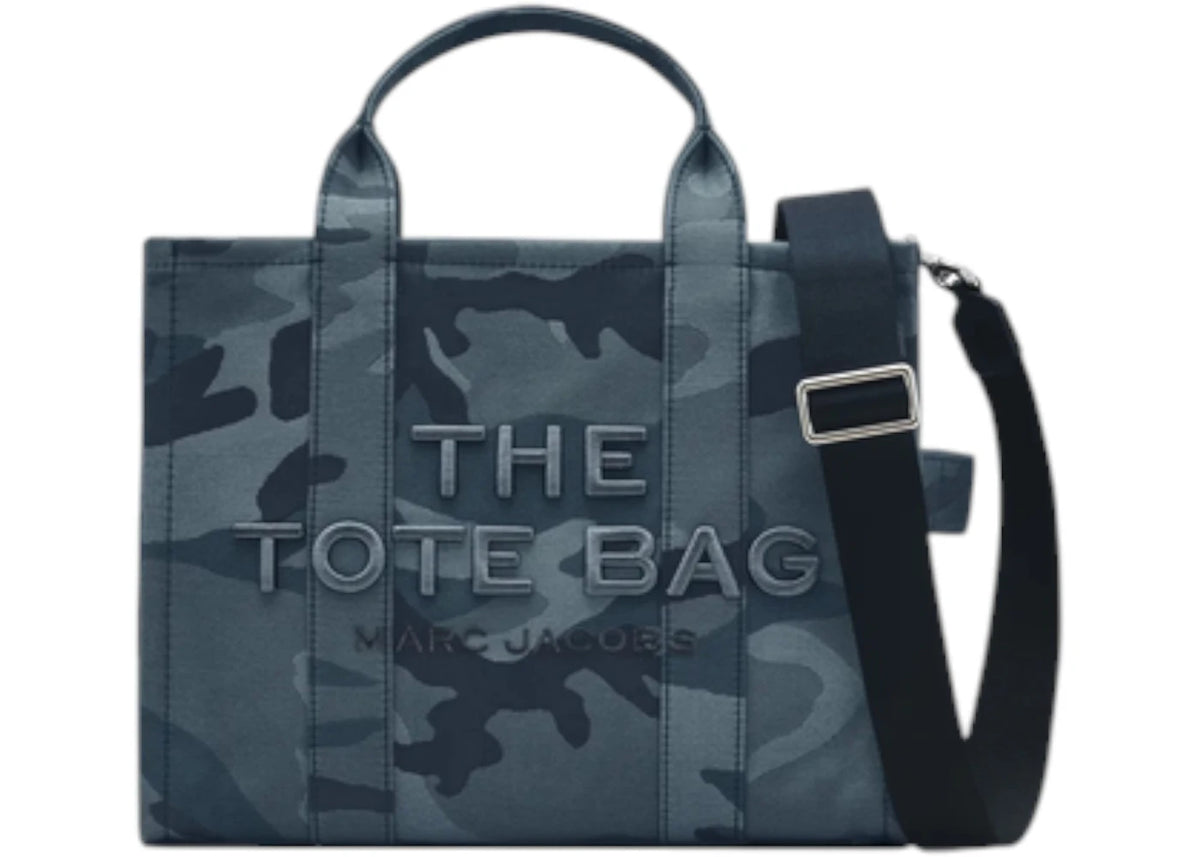Marc Jacobs The Medium Camo Jacquard Tote Blue Multi -1