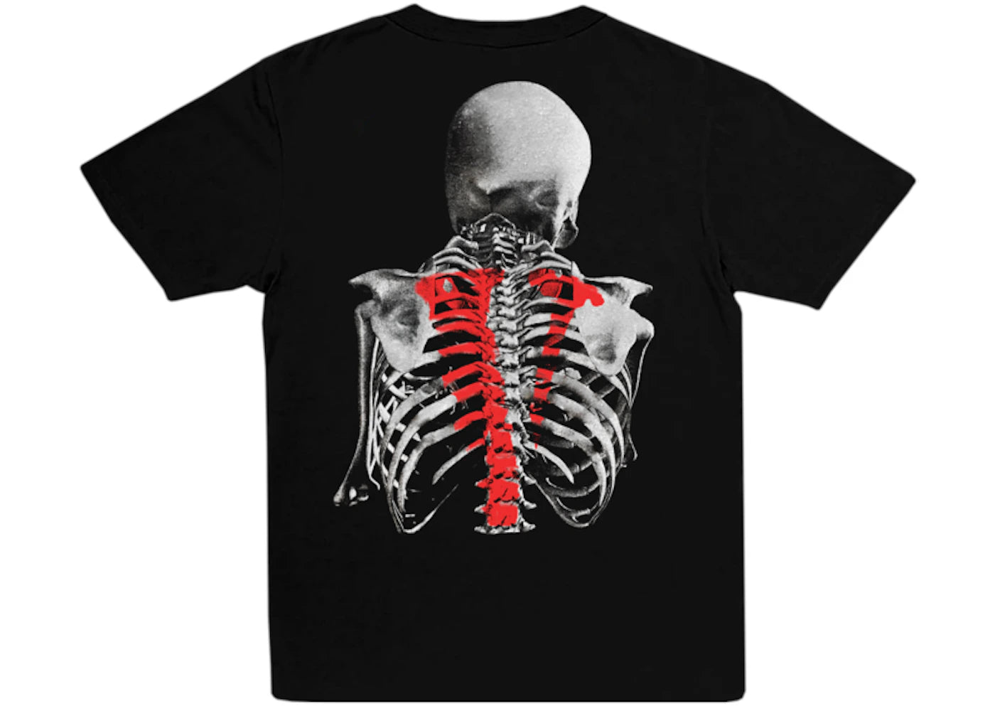Vlone x Never Broke Again Bones T-shirt Black -1