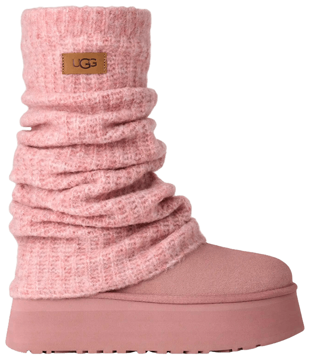 UGG Classic Mini Dipper Legwarmer Boot Pink Dawn (Women's)-1