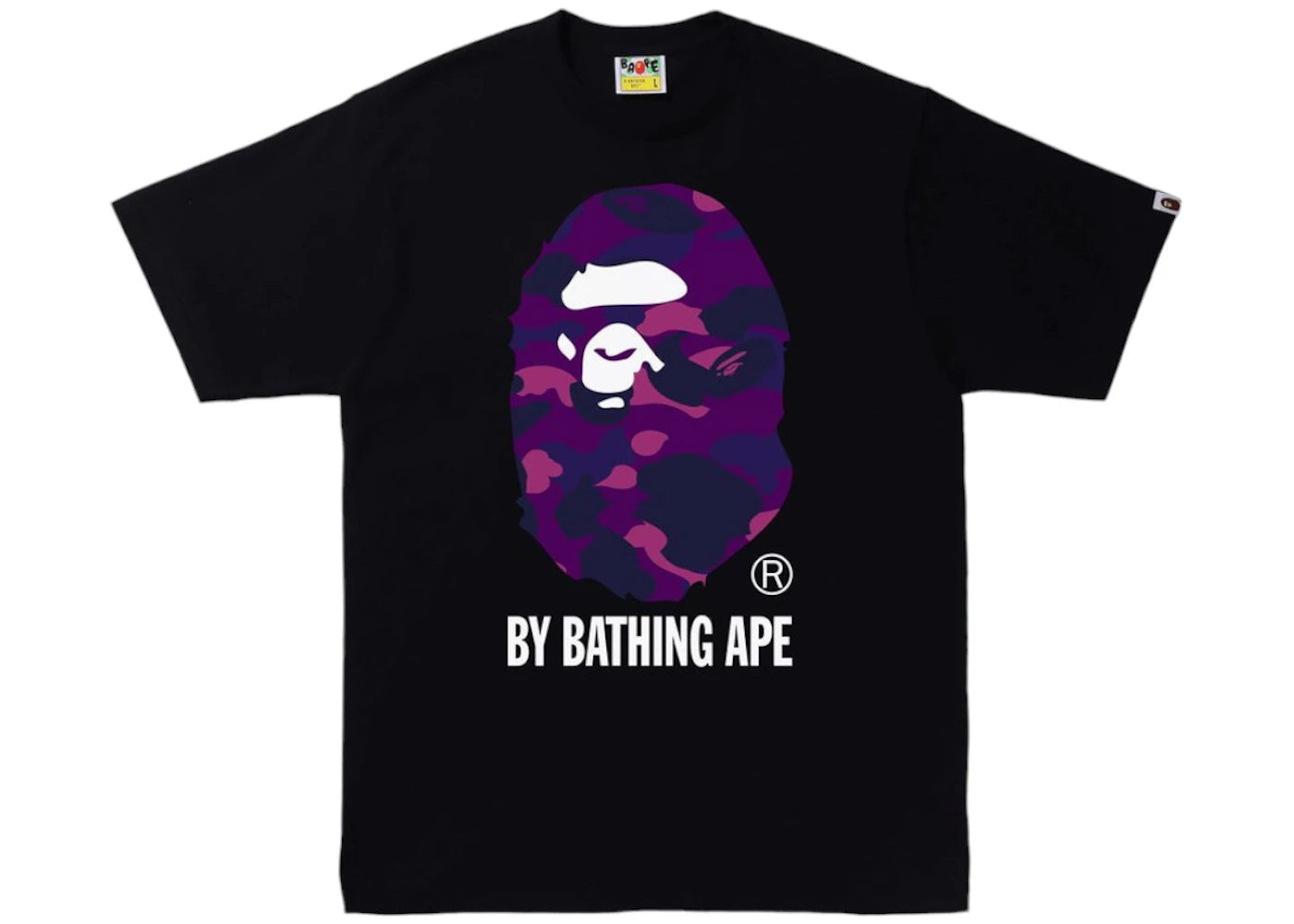 BAPE Color Camo By Bathing Ape Tee Black/Purple -1