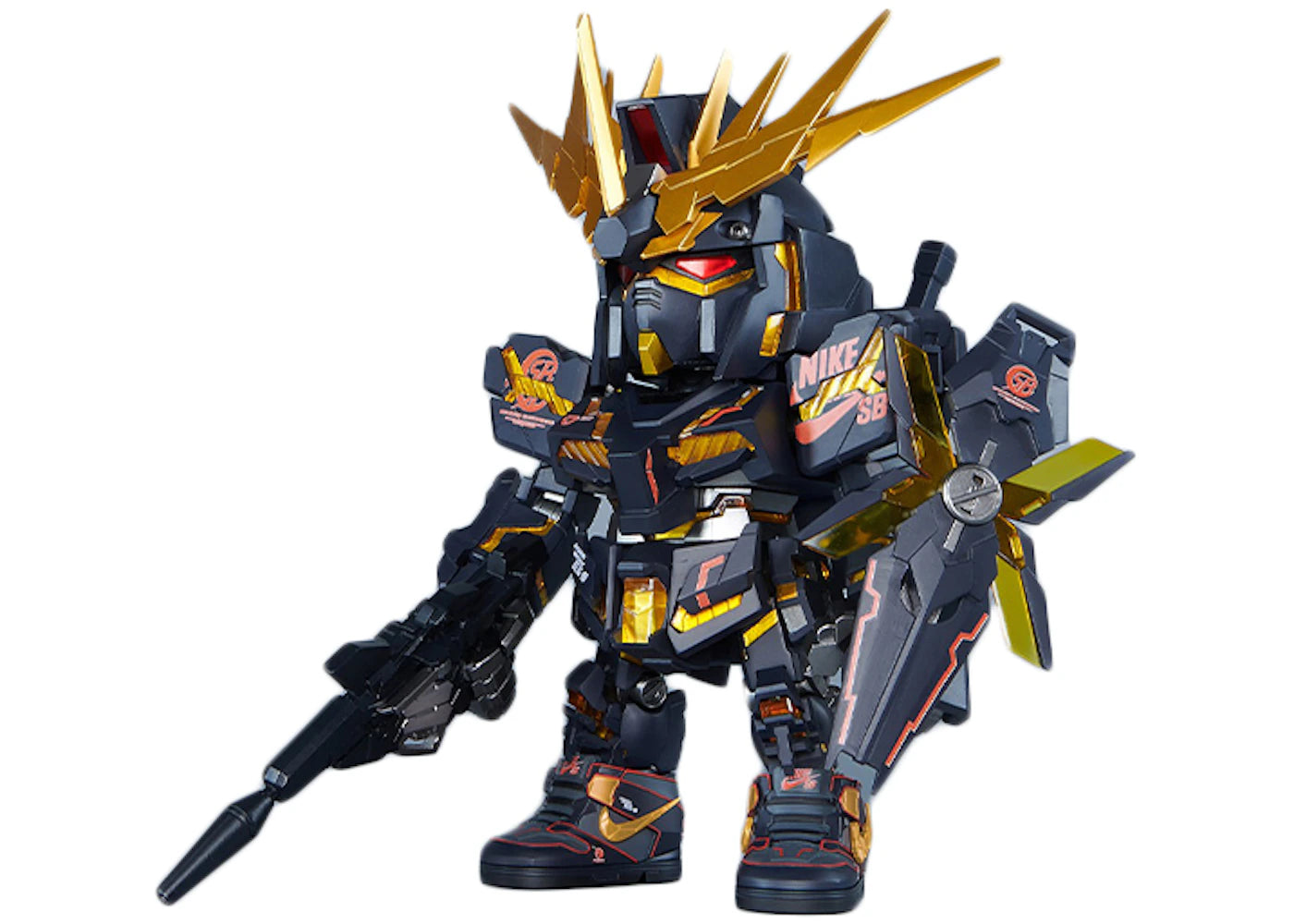 Bandai Gundam x Nike SB Unicorn QMSV RX-0 Banshee 02 (Destroy Mode) Action Figure -1