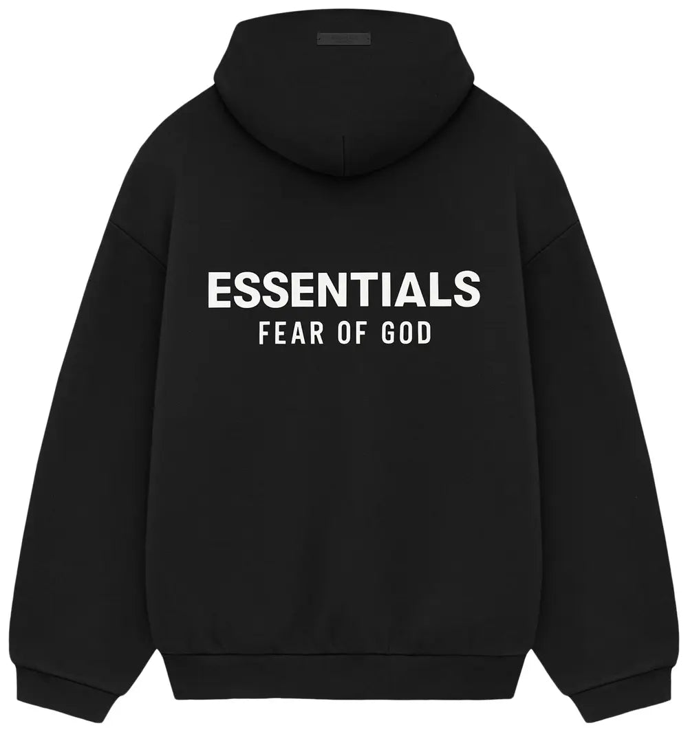 Fear of God Essentials Fleece Hoodie (FW24) Black