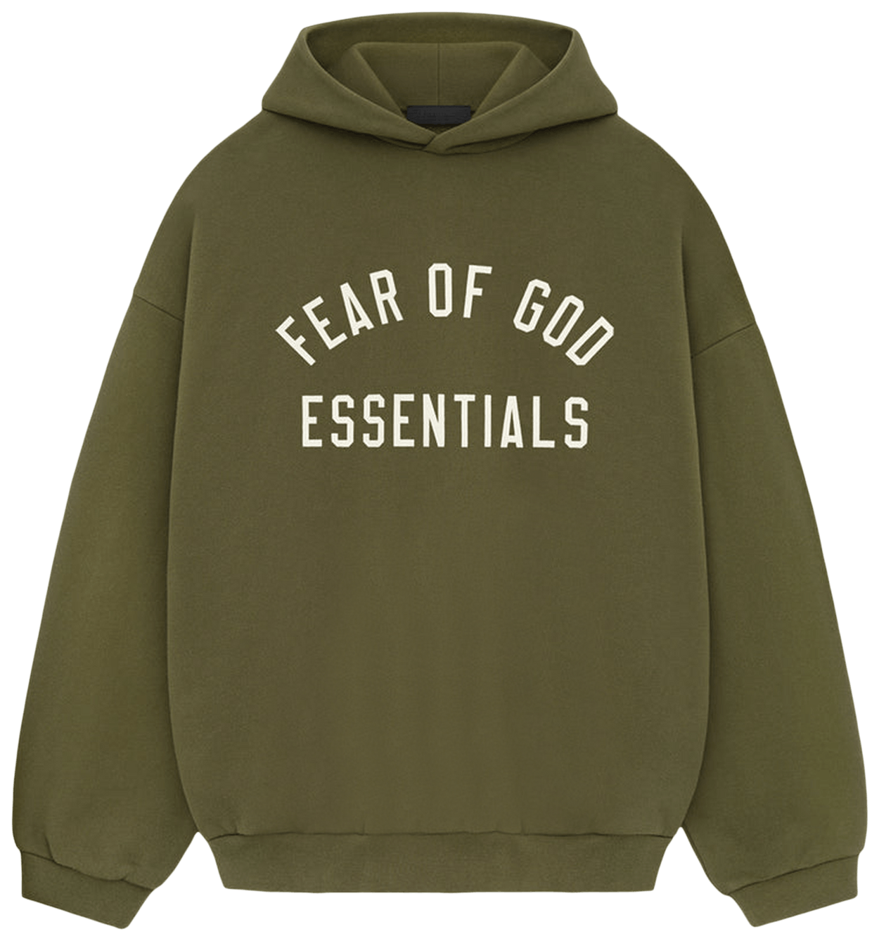 Fear of God Essentials Fleece Hoodie Military -1