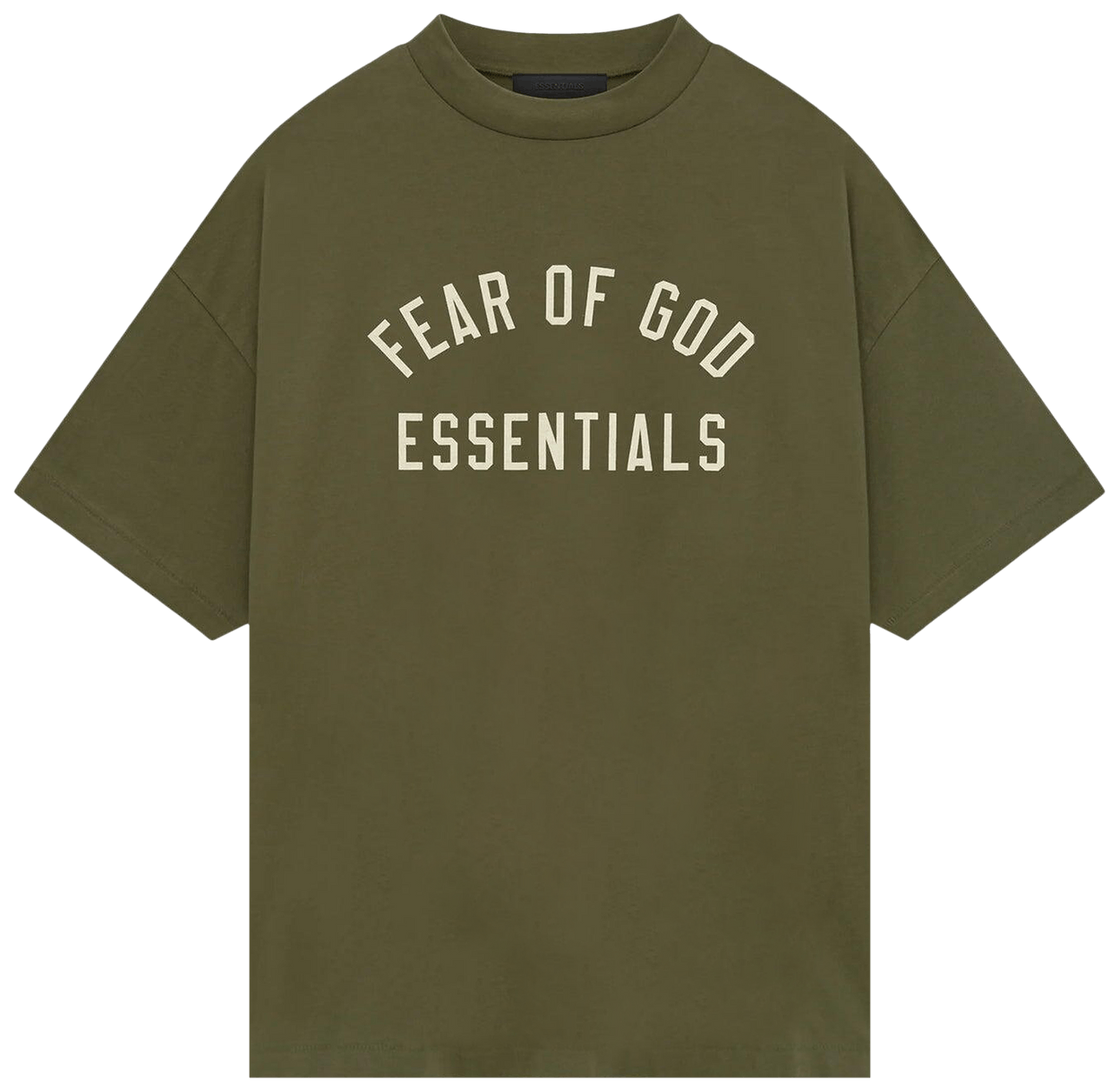 Fear of God Essentials Jersey Crewneck Tee Military -1