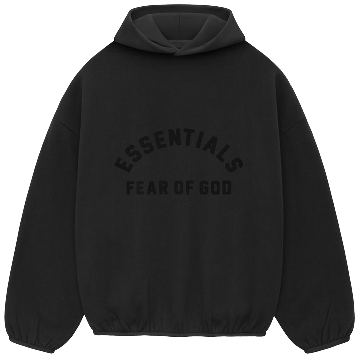 Fear of God Essentials Core Collection Nylon Fleece Hoodie Black/ Black -1
