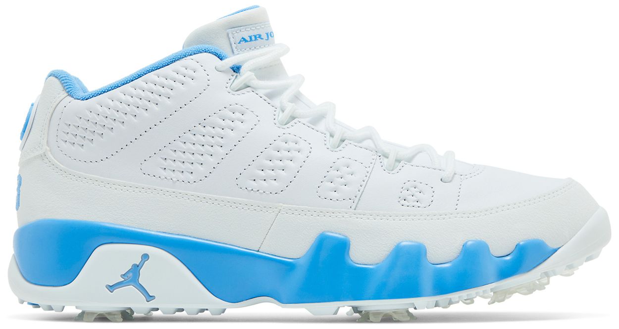 Jordan 9 Retro Low Golf White University Blue-1