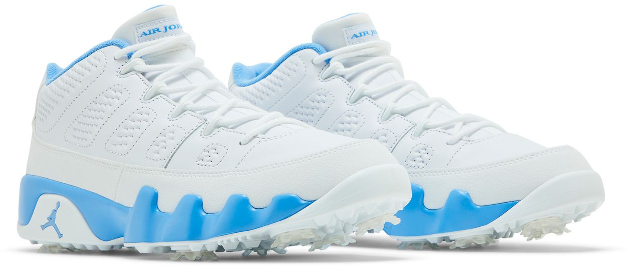Jordan 9 Retro Low Golf White University Blue-Pair