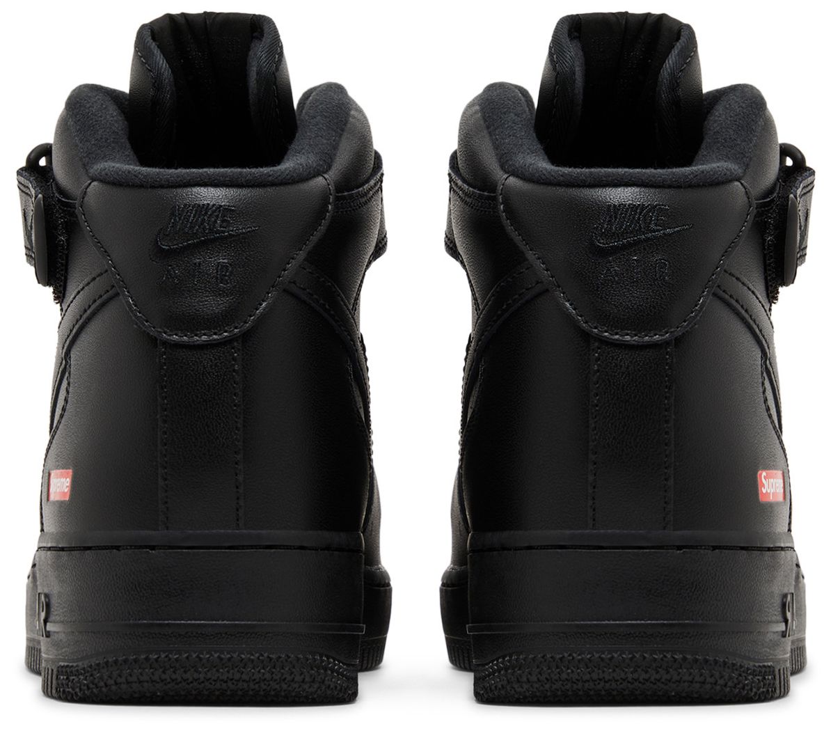 Nike Air Force 1 Mid Supreme Black-Back