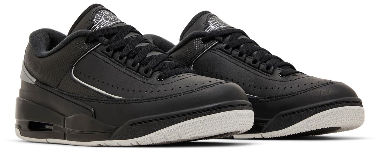 Jordan 2/3 Black Metallic Silver-Pair