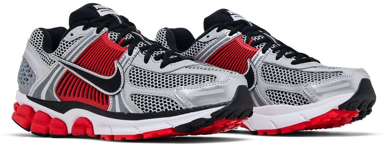 Nike Zoom Vomero 5 Bright Crimson Metallic Silver-Pair