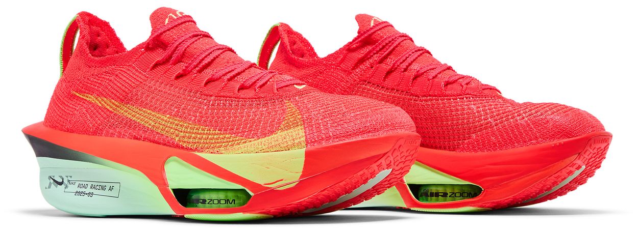 Nike Air Zoom Alphafly Next% 3 Bright Crimson Lime Blast Mint Foam Cave Purple-Pair