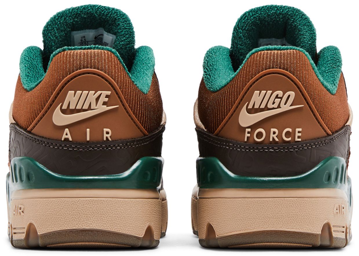 Nike Air Force 3 Low SP Nigo Baroque Brown-Back