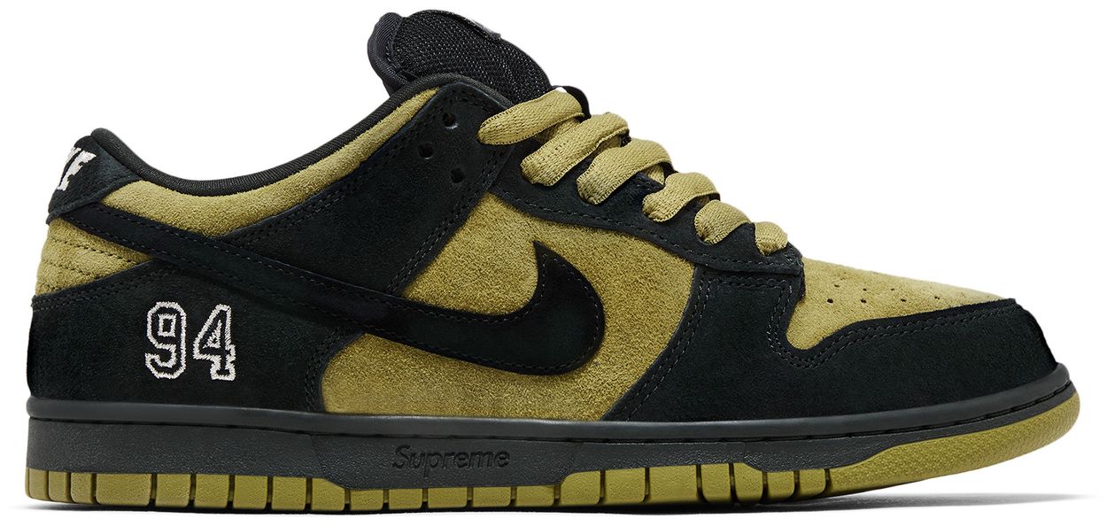 Nike SB Dunk Low Supreme 94 Camper Green-1