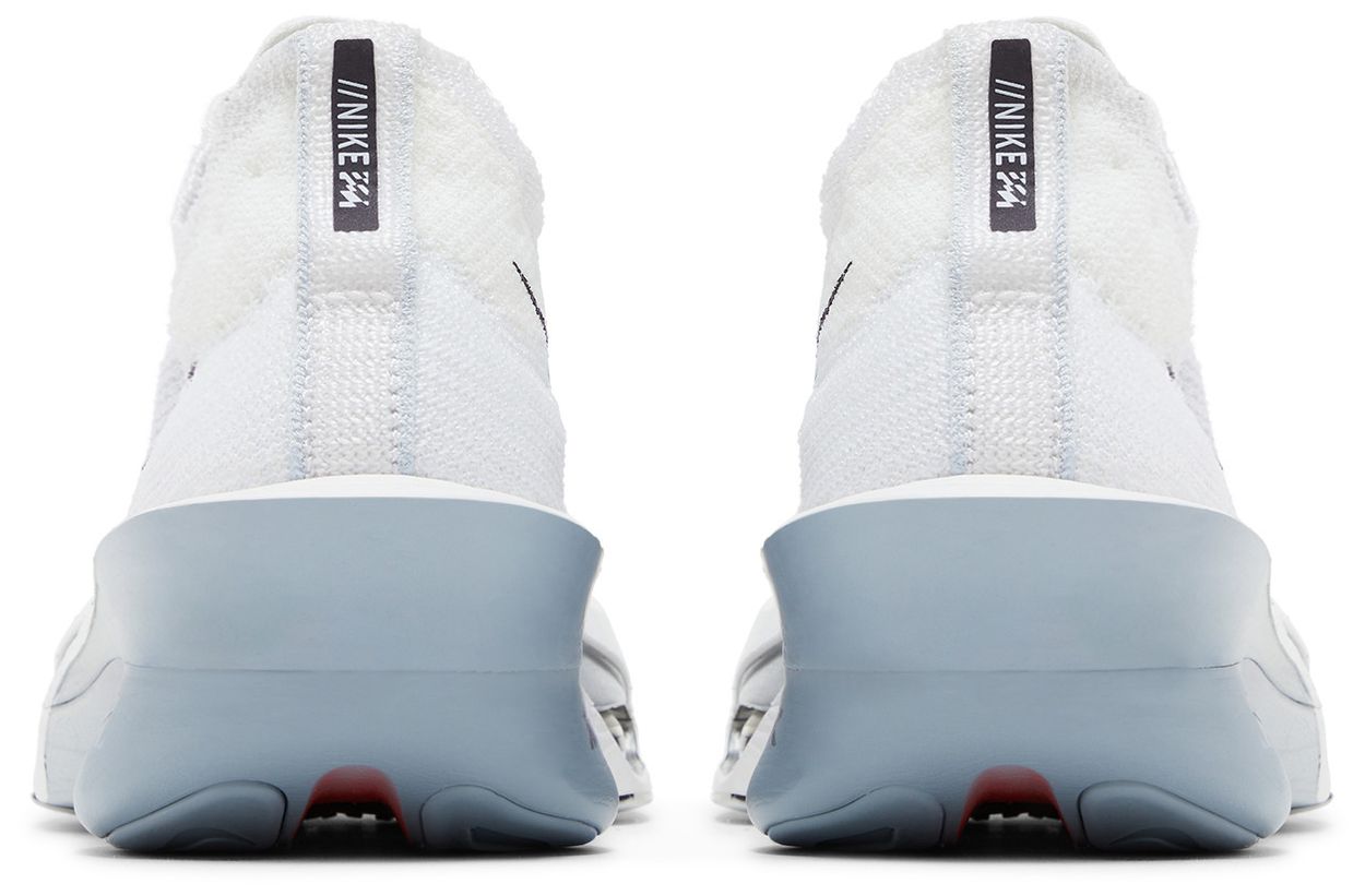 Nike Air Zoom Alphafly Next% 3 White Pure Platinum Obsidian Mist Gridiron-Back