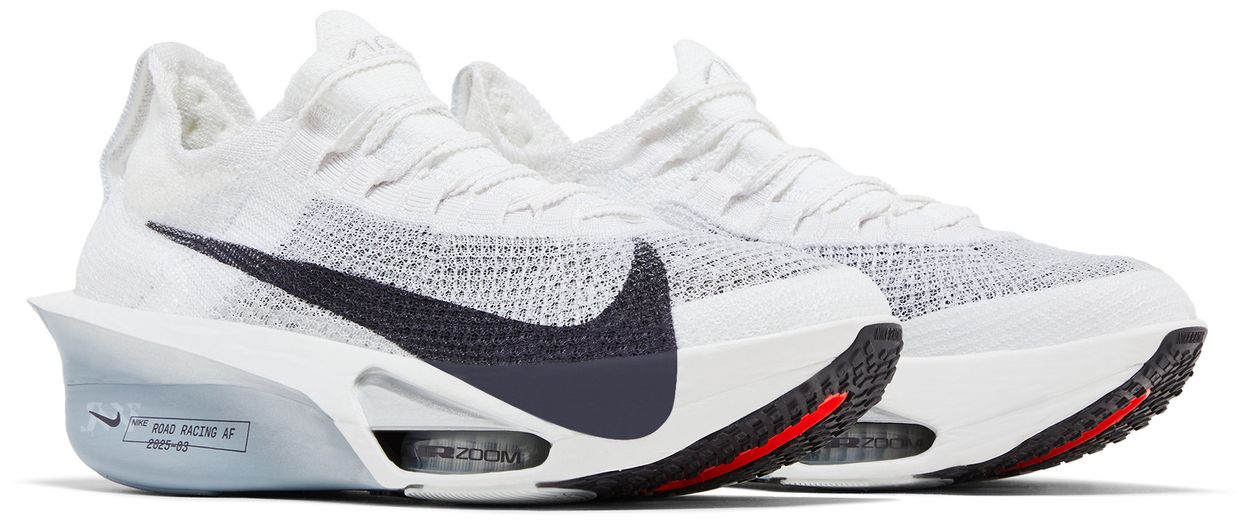 Nike Air Zoom Alphafly Next% 3 White Pure Platinum Obsidian Mist Gridiron-Pair