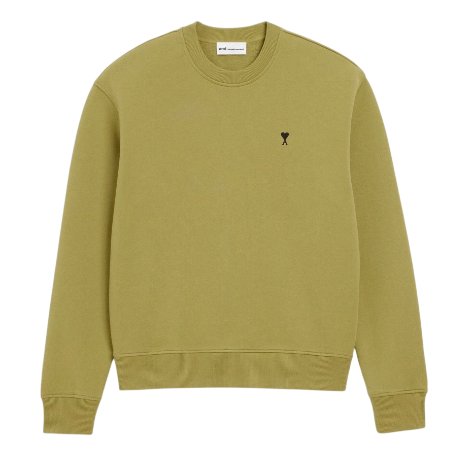 Sweatshirt Vert Ami De Coeur Noir en Coton -1