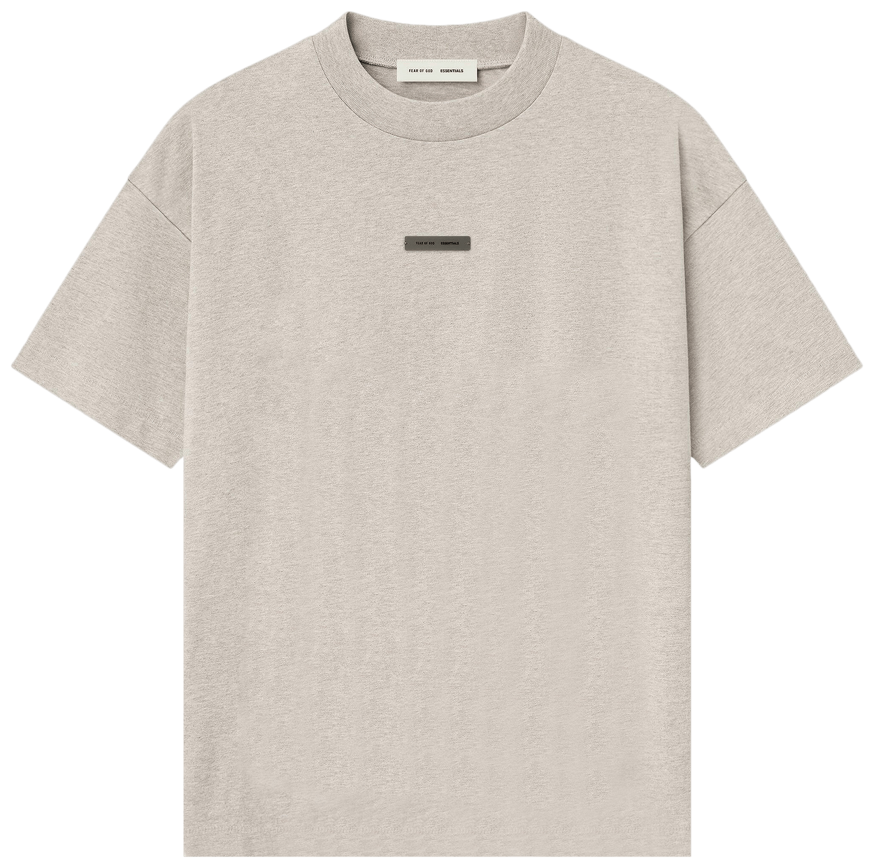 Fear of God Essentials Classic Short Sleeve Tee Heather Stone -1