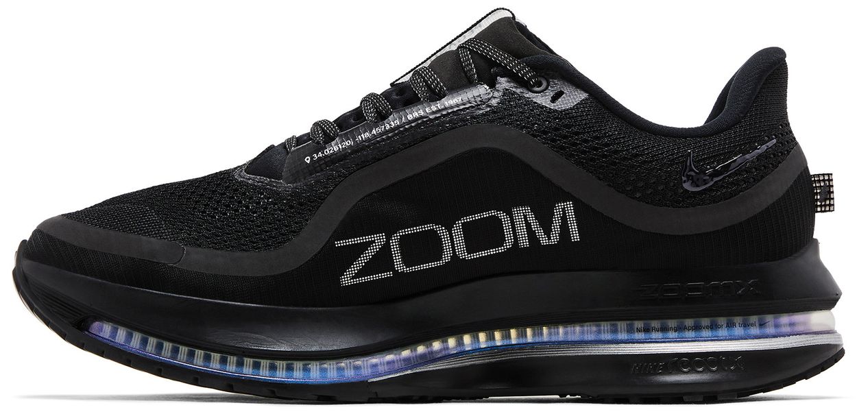 Nike Air Zoom Pegasus Premium Black Metallic Silver-2