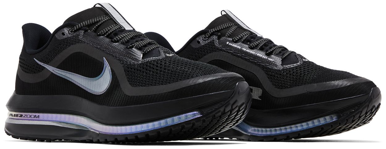 Nike Air Zoom Pegasus Premium Black Metallic Silver-Pair