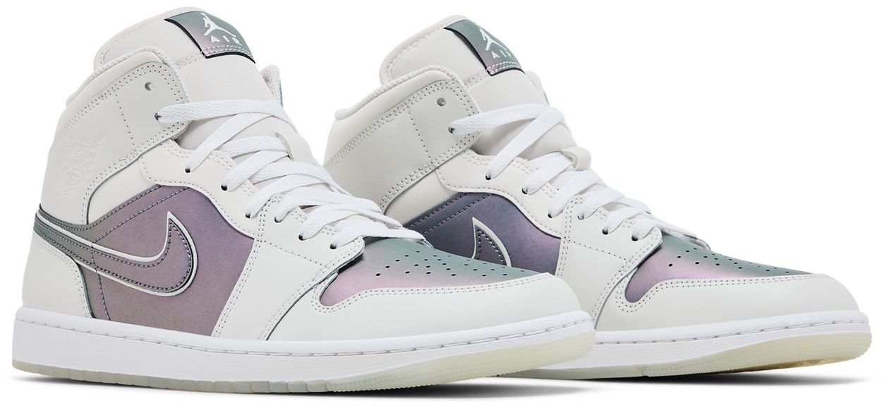 Jordan 1 Mid SE Phantom Iridescent-Pair