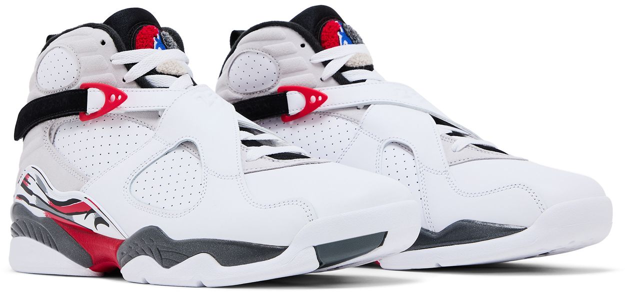 Jordan 8 Retro White True Red (2025)-Pair