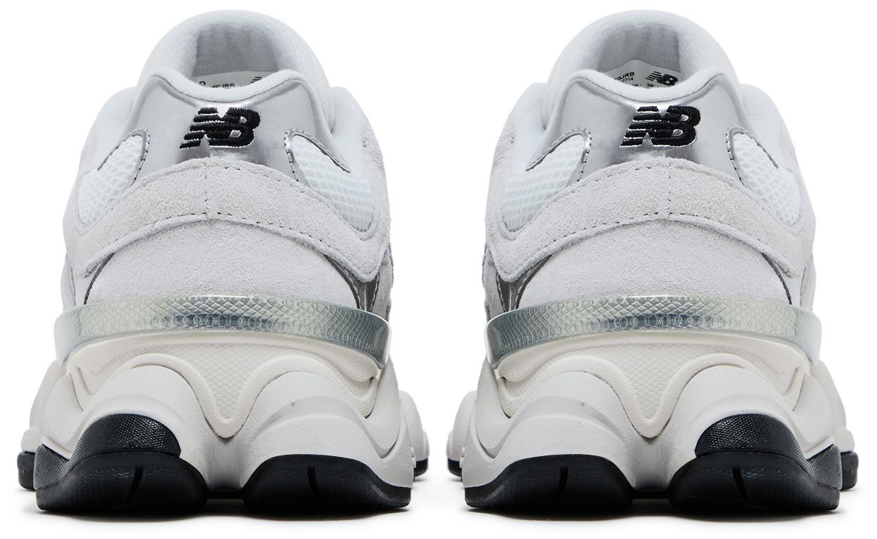 New Balance 9060 White Black Metallic Silver-Back