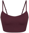 Nike x SKIMS Women's Matte Cami Bra Top Currant-1