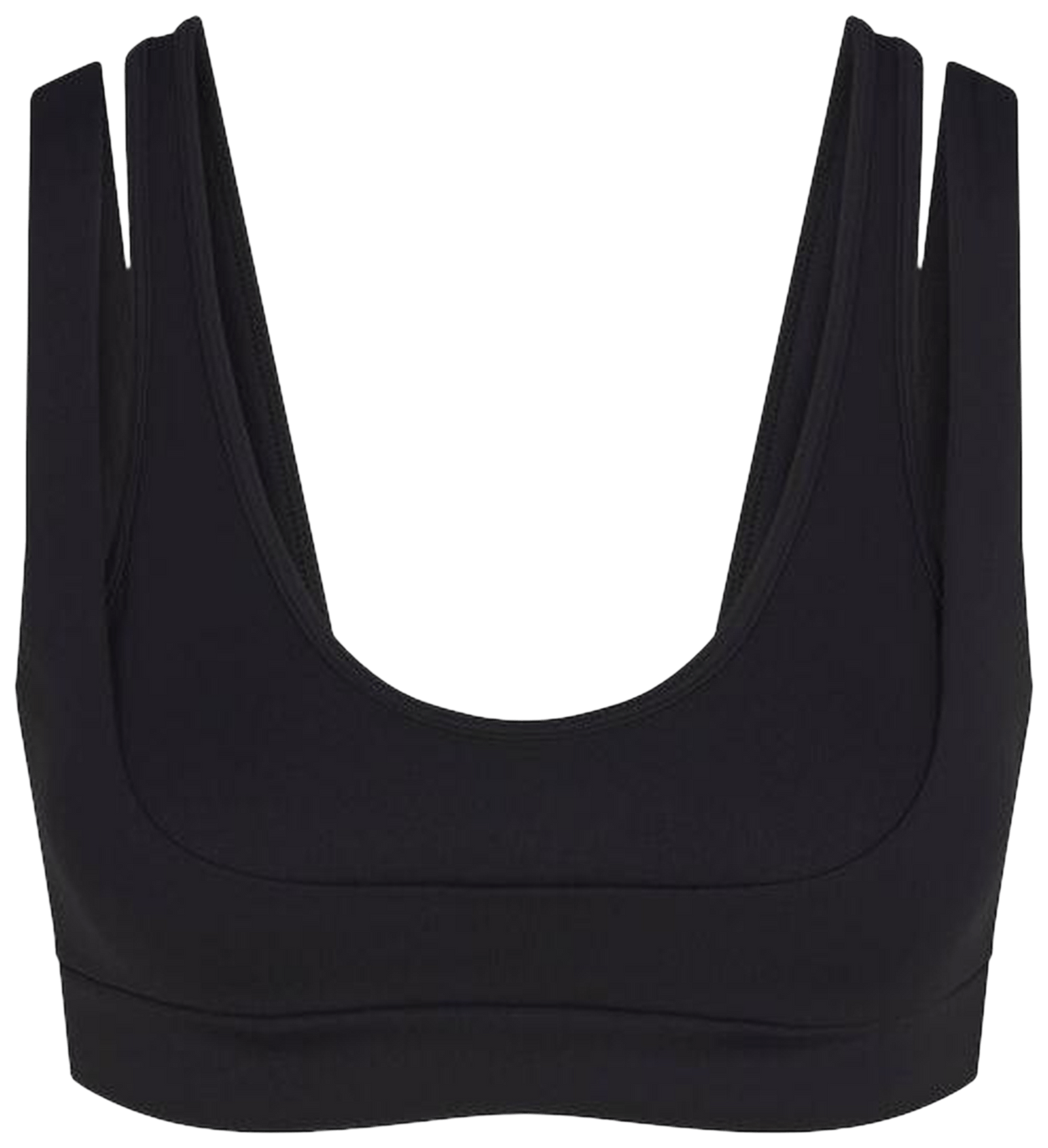 Nike x SKIMS Women's Matte Double Strap Scoop Bra Obsidian