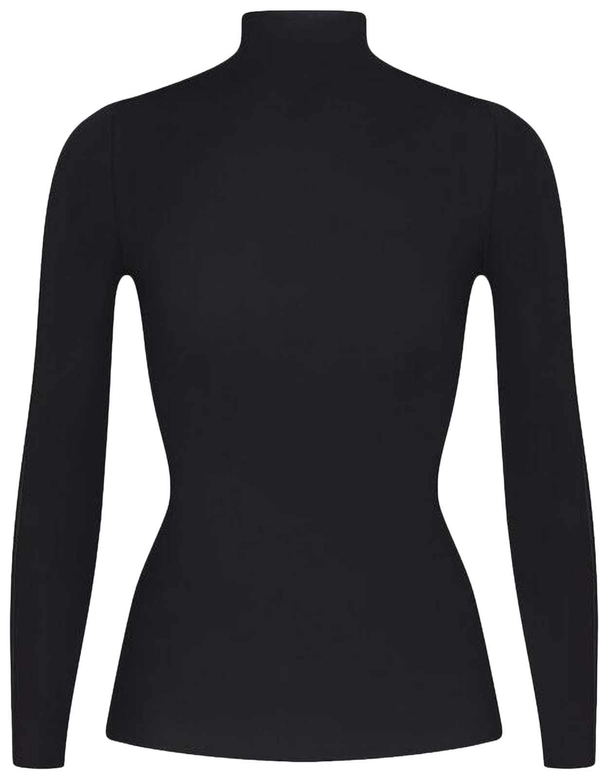 Nike x SKIMS Women's Weightless Layers Mock Neck Long Sleeve Top Obsidian -1