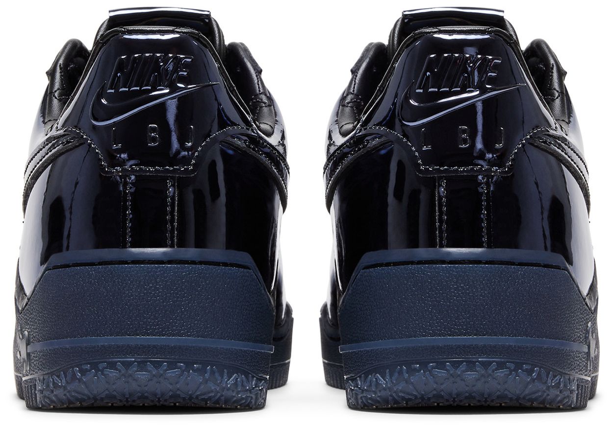 Nike Air Force 1 Low LeBron James Black Patent-Back