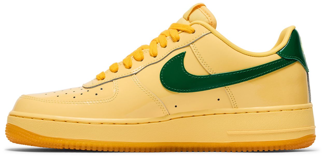 Nike Air Force 1 Low Patent Leather Topaz Gold Pine Green-2