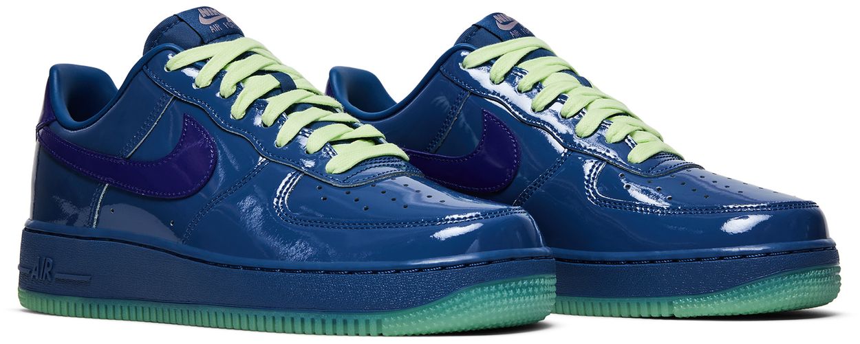 Nike Air Force 1 Low Patent Leather Mystic Navy Grape Ice-Pair