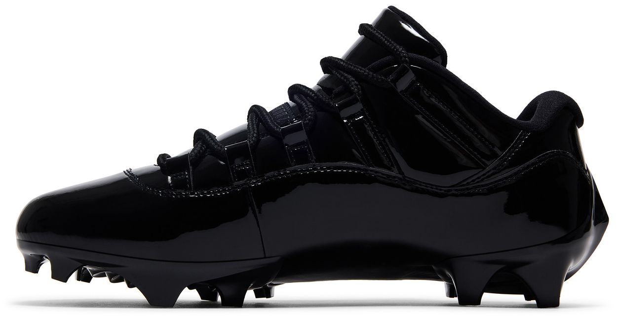 Jordan 11 Low TD Cleat Patent Black-2