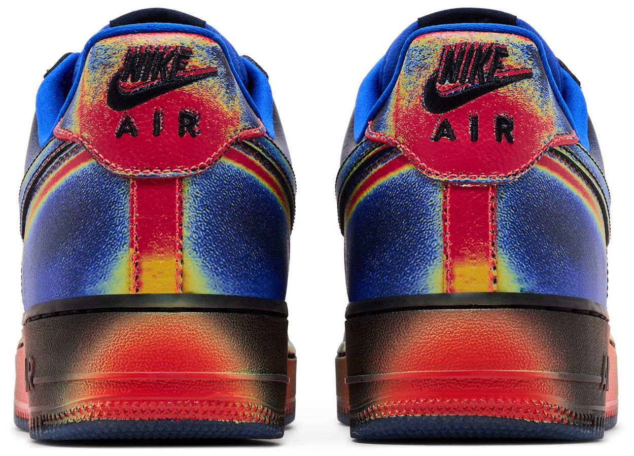 Nike Air Force 1 Low Retro Heat Map Black Racer Blue-Back