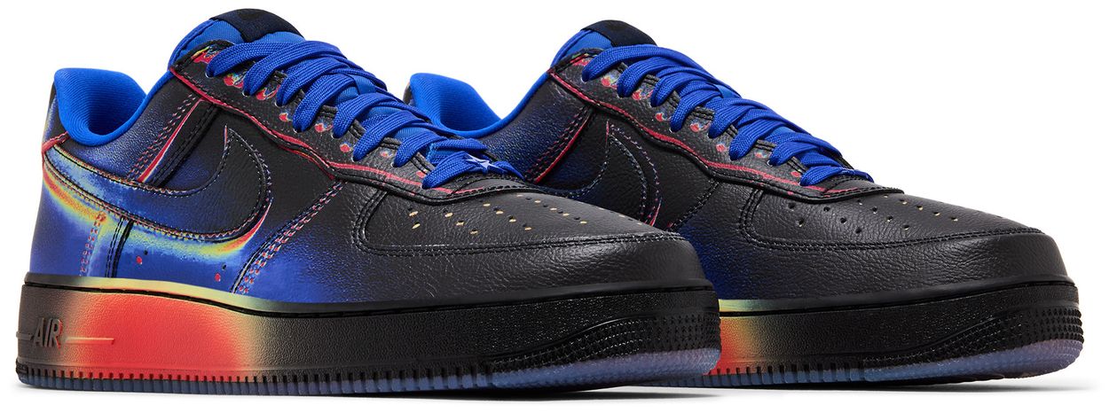 Nike Air Force 1 Low Retro Heat Map Black Racer Blue-Pair