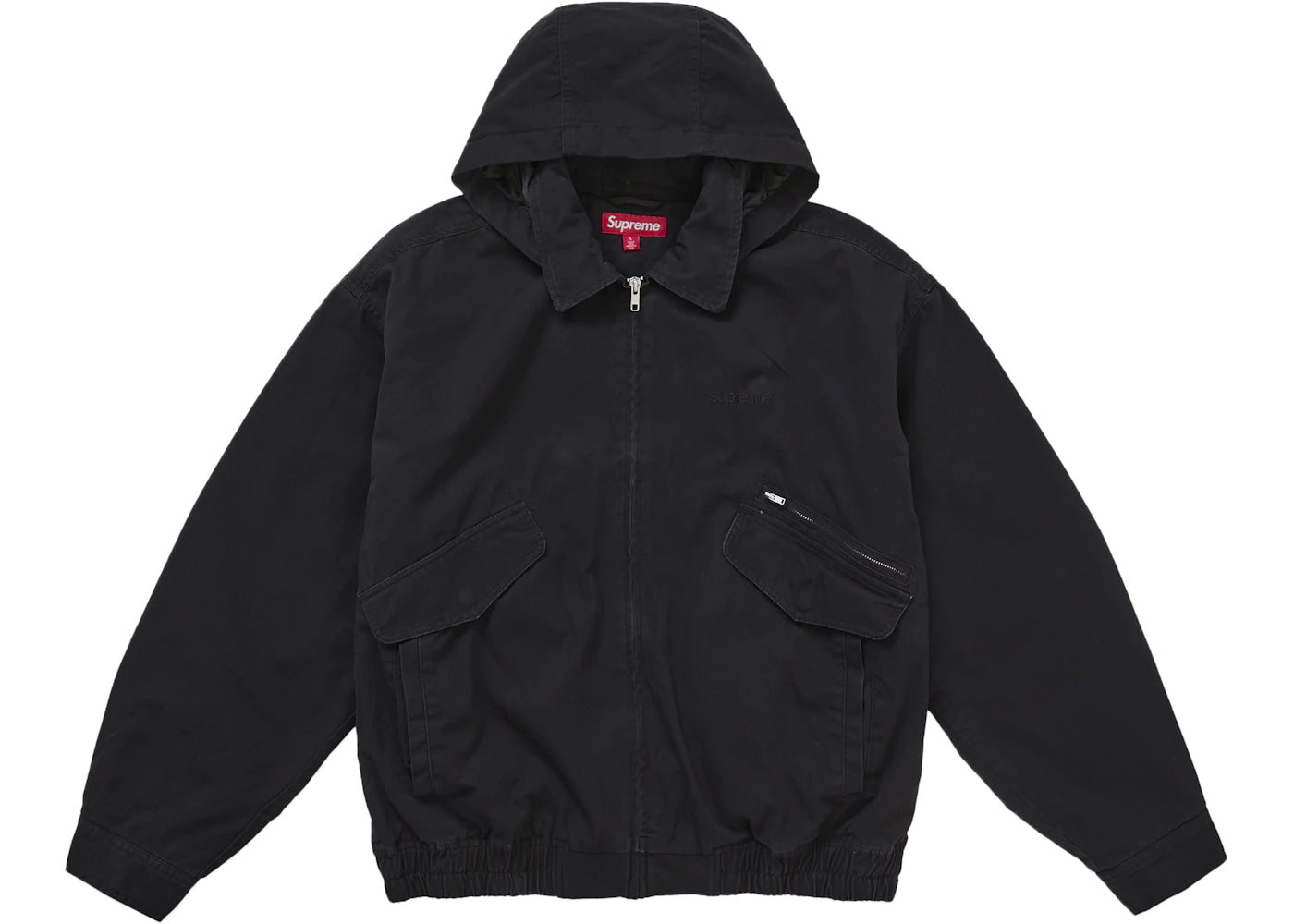 Supreme Hooded Utility Jacket Black -1